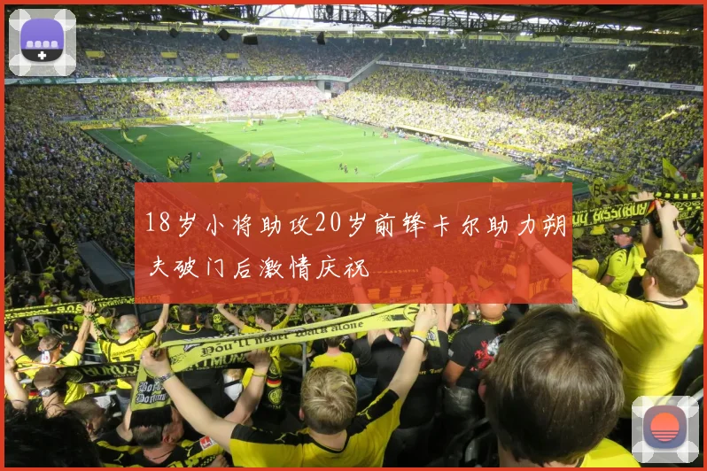 18岁小将助攻20岁前锋卡尔助力朔夫破门后激情庆祝